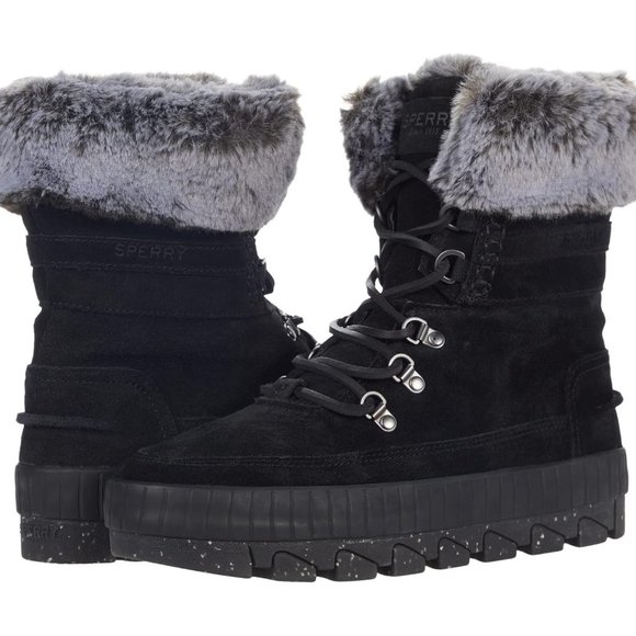 Sperry Torrent Winter Laceup Black Boot Women's Size 7.5 US - Picture 1 of 5